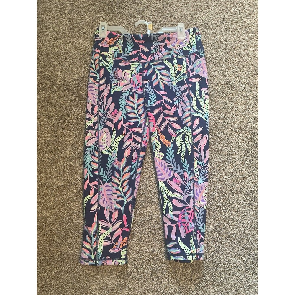 Lilly Pulitzer Luxletic Weekender High Rise Cropped Leggings Sz. L